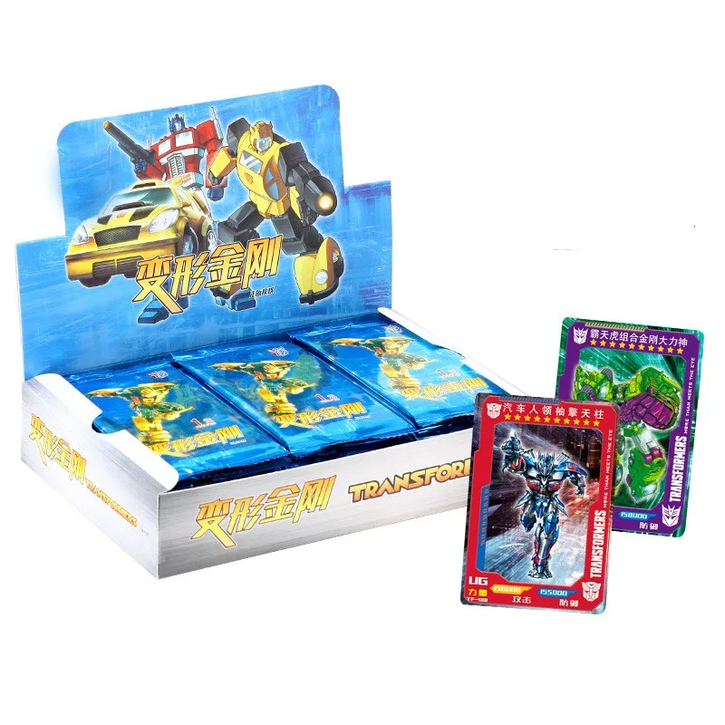 2021 nueva 240-288 Uds deformaci&oacute;n Robot colecci&oacute;n tarjetas de ni&ntilde;os chicos cumplea&ntilde;os regalo juego de mesa para cartas juguetes para Navidad en familia-5