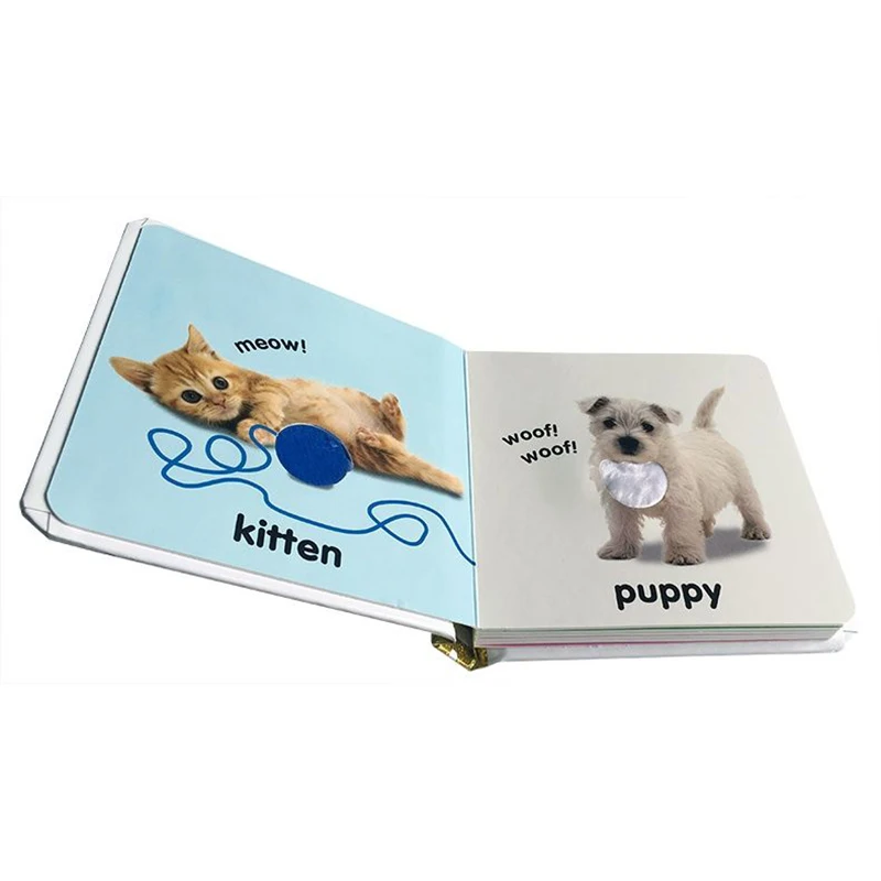 Baby Touch And Feel Animals Board Book English Picture Story Books To Help Your Child Grow As A Reader Suitable 0-3 | Канцтовары для