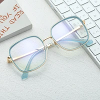 oversized big frame optical glasses frame for women fashion eeywear full rim square blue light blocking spectacles