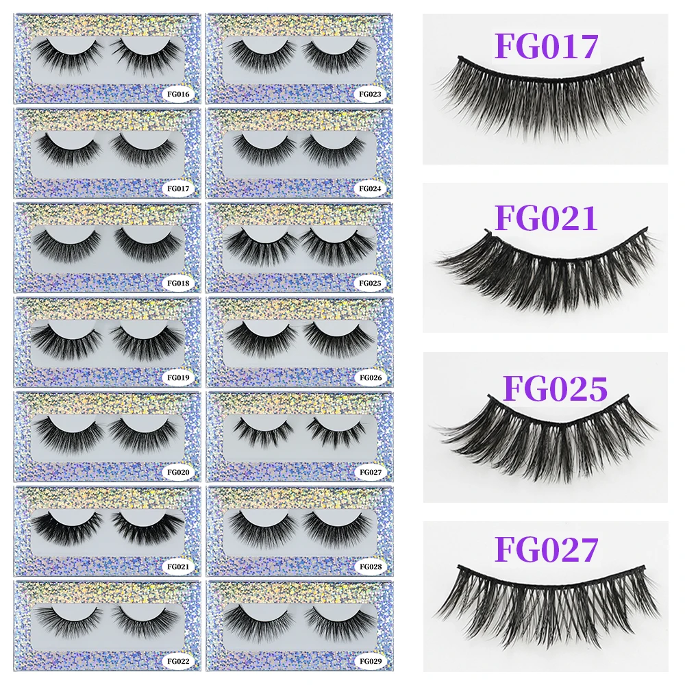 WOMELL норковые ресницы 3D макияж Накладные полная полоса Поддельные пушистые