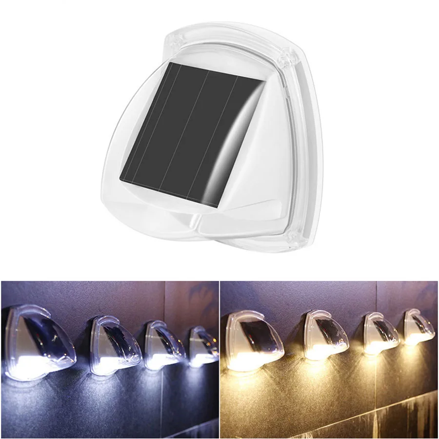 

Outdoor Solar Garden Light IP65 Waterproof Solar Wall Lamp Deck Light Yard Balcony Patio Fence Stair Lights Solar Step Light