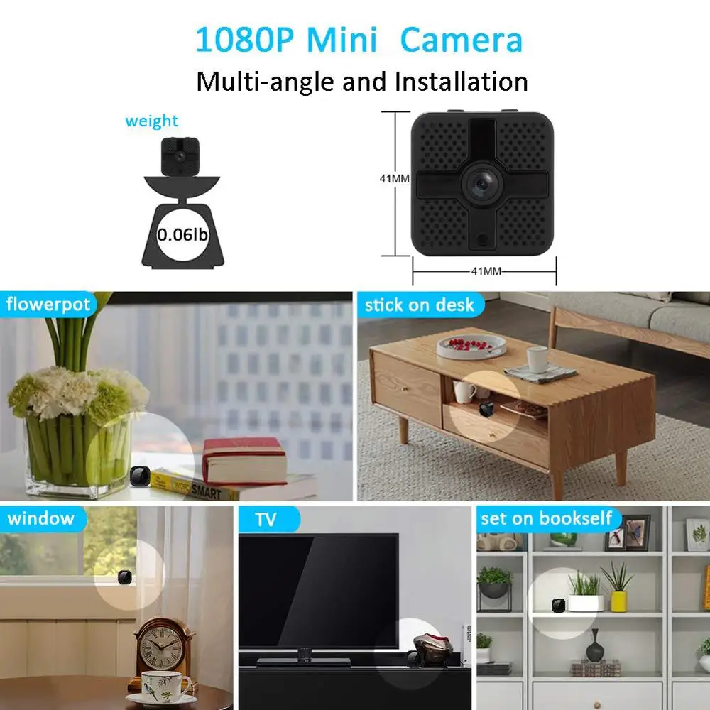 HD WiFi мини-камера Спортивная DV Kamera 1080p 720P с ночной версией микро DVR с дистанционным управлением датчик движения камера с поддержкой скрытой карты