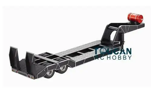 1/14 Toucan RC 2 оси Тяжелый Прицеп шасси Diy Трактор Модель полугрузовика
