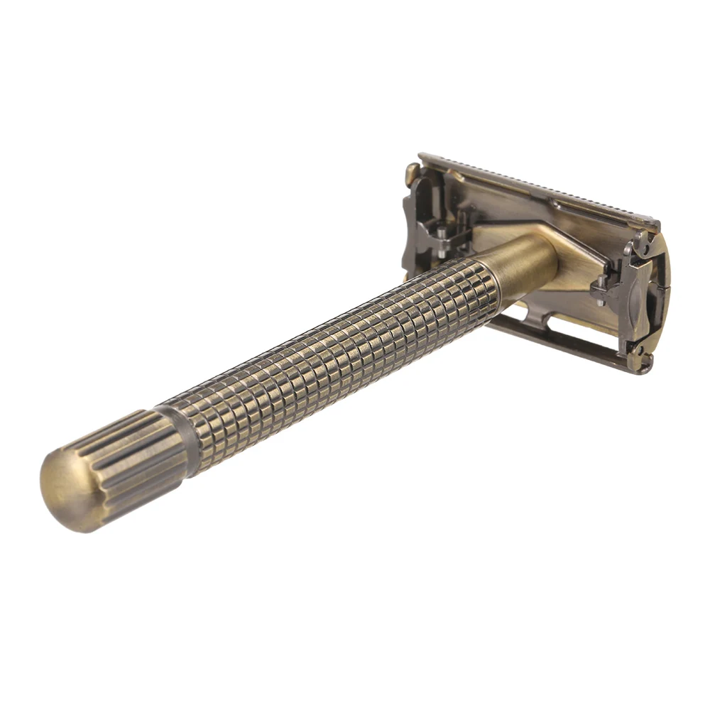 Безопасная бритва с двойной окантовкой держатель для бритвы длинной ручкой и