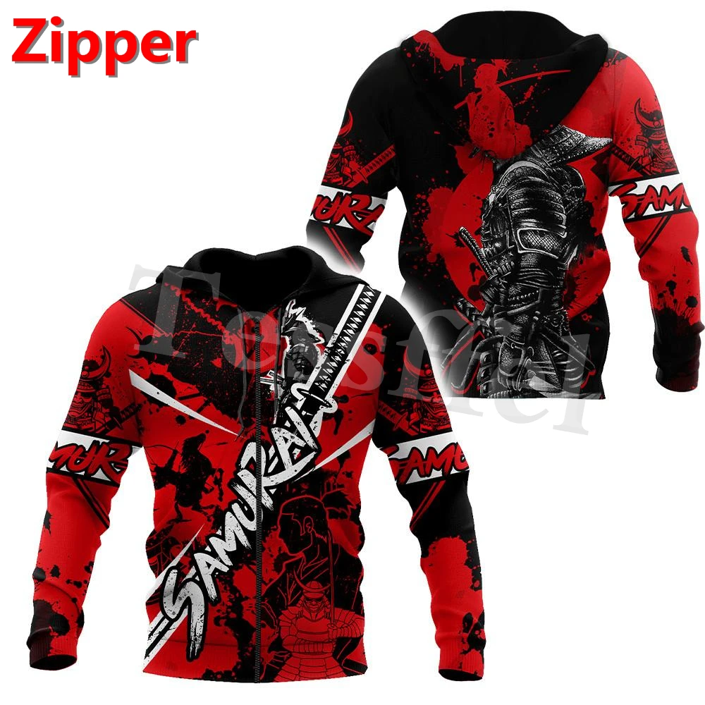 

Tessffel Japan Samurai Tattoo 3D Printed New Men's Sweatshirt Harajuku Zipper Hoodie Casual Unisex Jacket Pullover Style-15