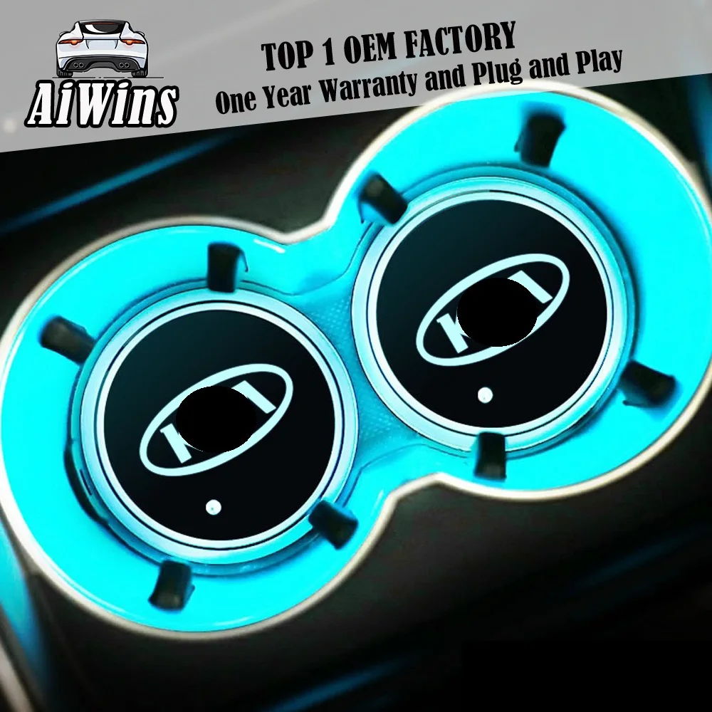 Aiwins автомобильный светящийся подстаканник коврик для Buick Full Series светильник с