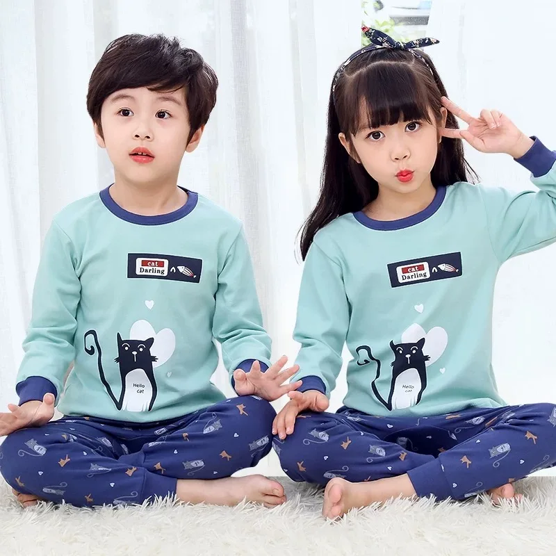 Детские пижамы 2020 зимняя одежда для сна девочек и мальчиков Одежда младенцев
