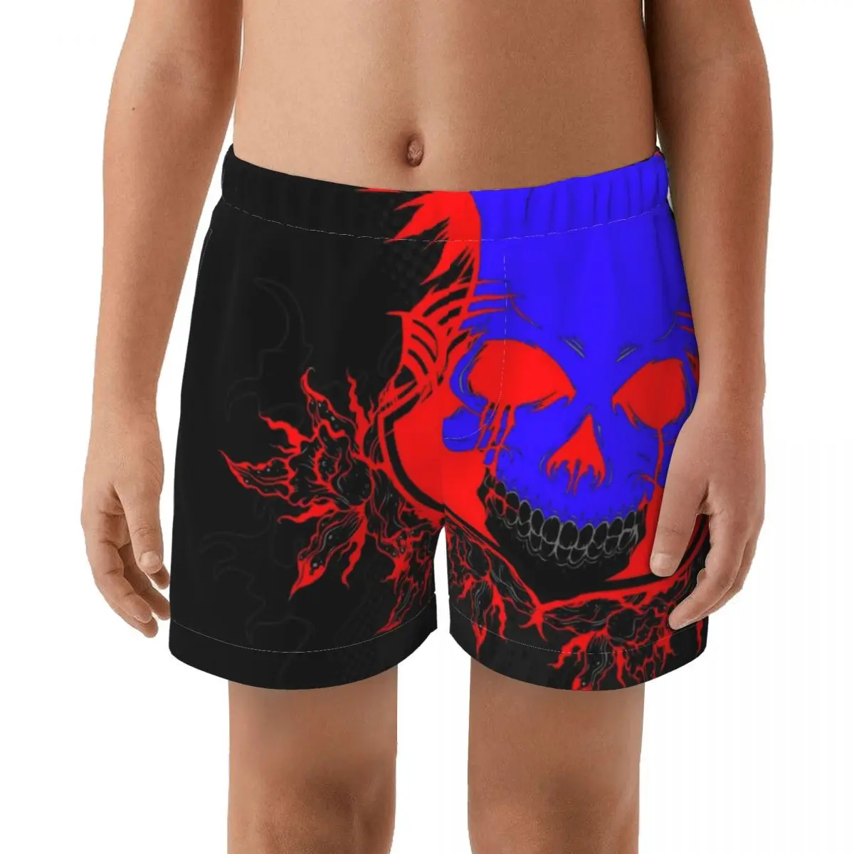 

SKULL Hot sell swimming Trunks boy's Beach shorts Hi-Q Swimwear with Pocket trunks cute springs Sports suit kid Swimsuit