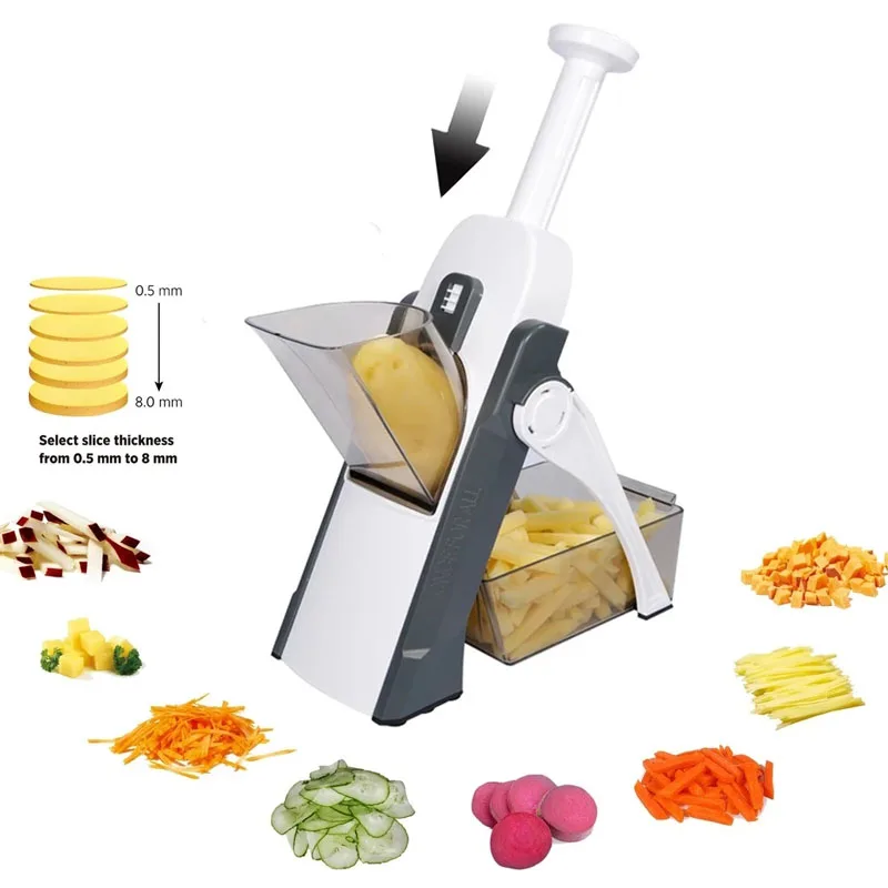 

Новый ручной кухонный измельчитель, многофункциональная Складная овощерезка, слайсер, бытовые кухонные инструменты, Кухонный комбайн для ...