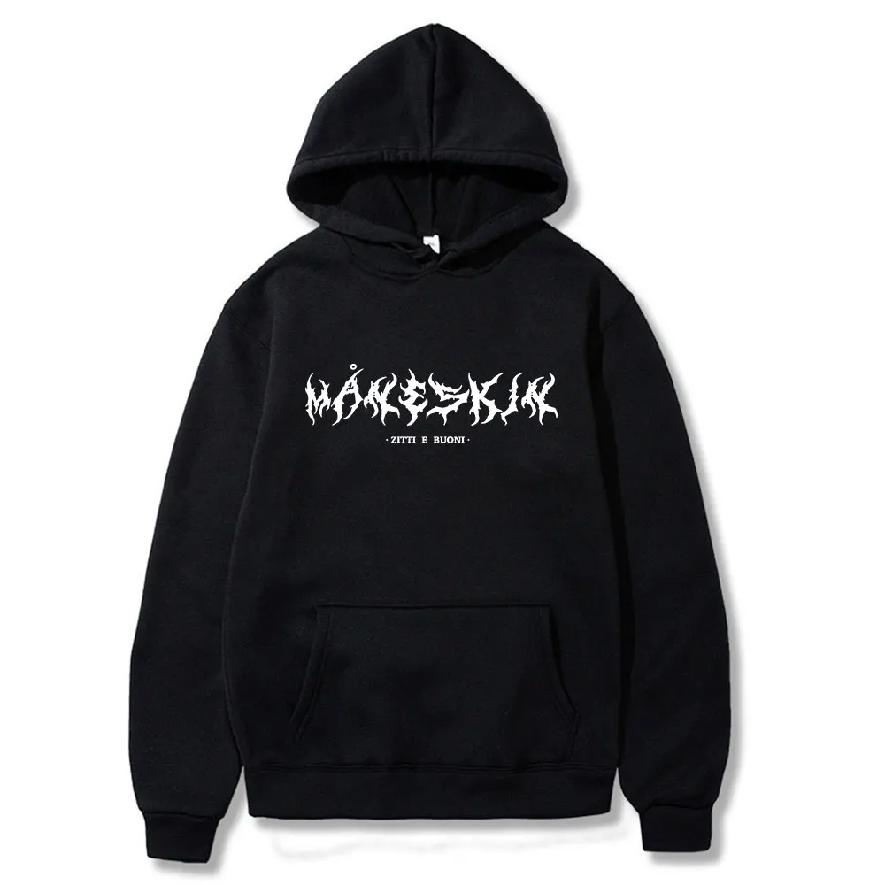 

Толстовка Maneskin мужская с принтом логотипа, Модный повседневный Свитшот оверсайз в стиле хип-хоп, флисовый пуловер в стиле Харадзюку, лето 2021