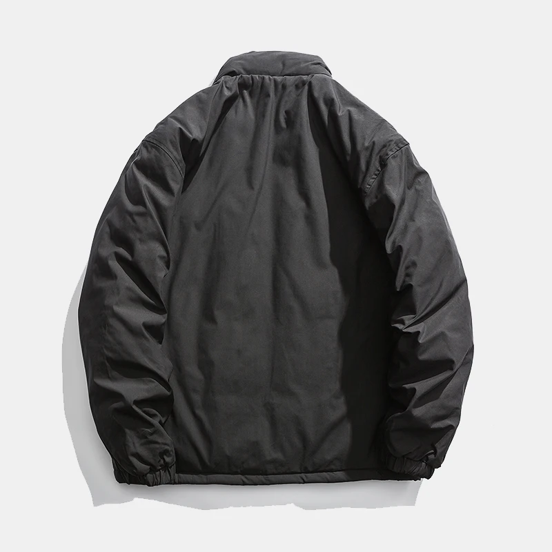 

Winter Stand-up Collar Work Clothes Cotton-padded Jacket Men's Loose American Trendy brand Casual Cotton-padded Jacket Student a