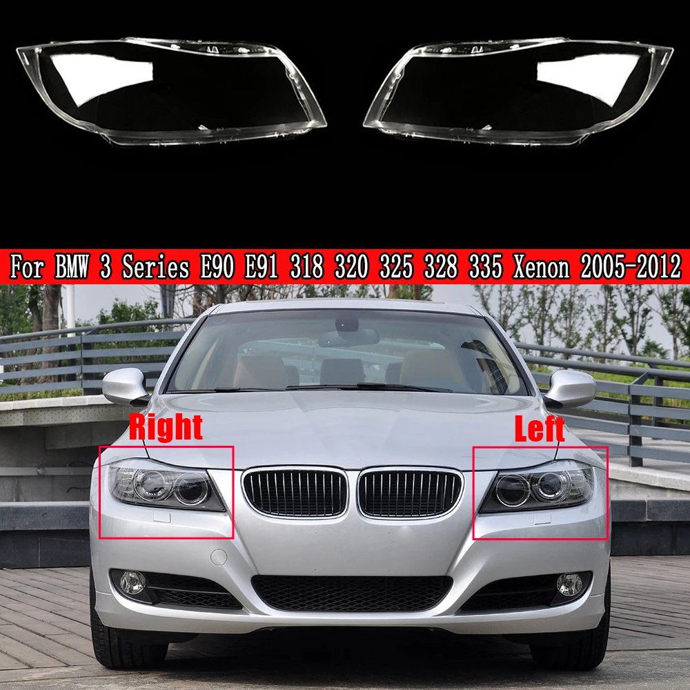 Крышка фары для BMW 3 серии E90 E91 318 320 325 328 335 Ксенон 2004 2005 2006-2012 Автомобильная фара с