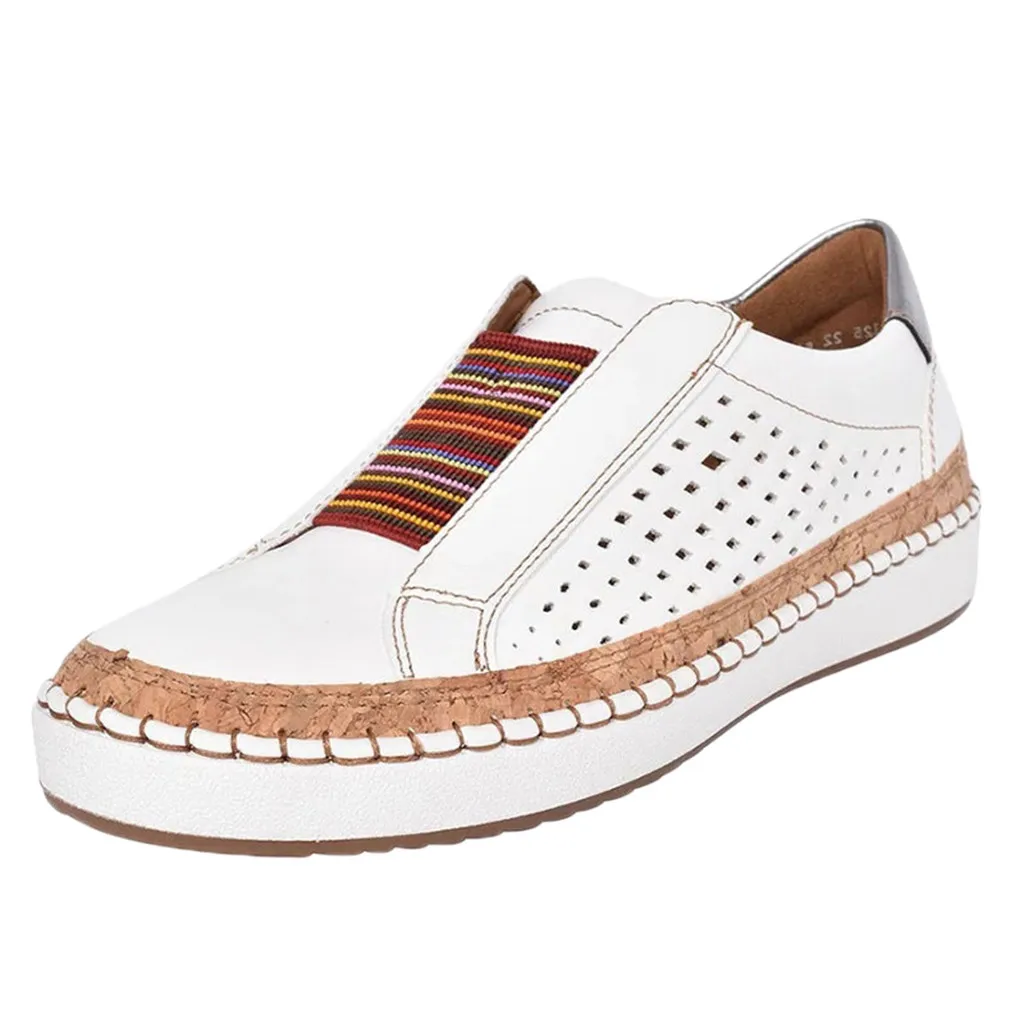 

2019 Fashion Mesh Spring Summer Slip-On Breathable Women Sneakers Platform Flats White Women Shoes Flats Casual Shoes