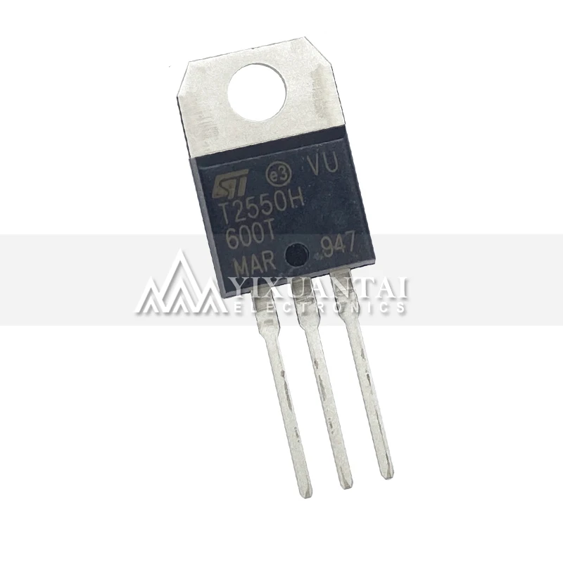 

10pcs/lot 100% NEW origina T2550H-600T T2550H-600 T2550H T2550 600V 25A TO220 Triode Transistor TO-220