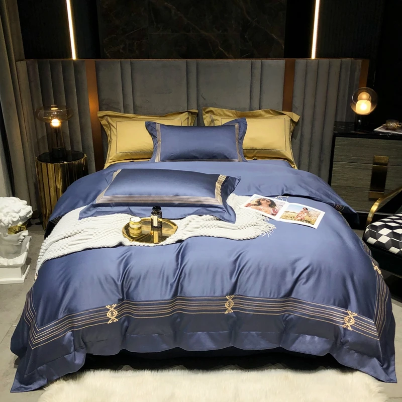 

Nordic Bedding set 1000TC Cotton duvet cover bed cover sheet king bedding luxury queen size comforter sets juego de cama