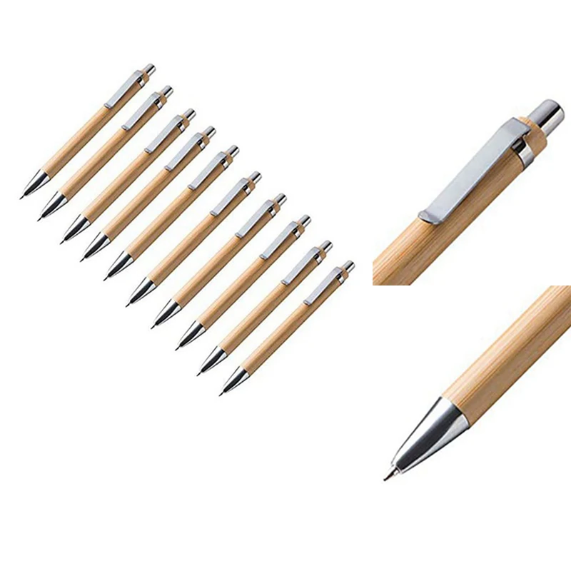 

Ballpoint Pen Set Bamboo and Wood Writing Tools, Blue Refill 40 Pieces