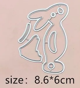 

Rabbit Clothes Metal Cut Dies Stencils for Scrapbooking Stamp/Photo Album Decorative Embossing DIY Paper Cards