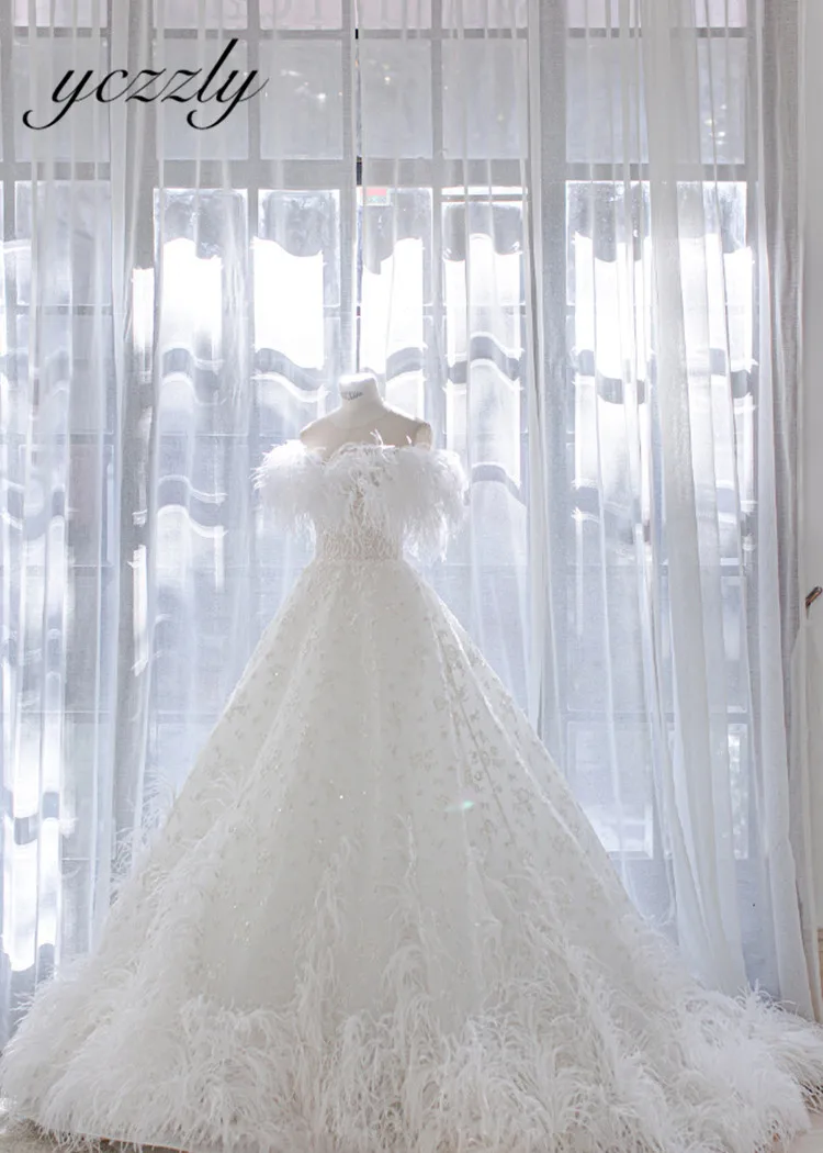 

Женское кружевное бальное платье It's yiiya, белое длинное платье страуса с открытыми плечами на лето 2020