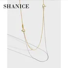 Шанис 925 стерлингового серебра ins OT пряжки чувство дизайна контрастного цвета двойные слои ожерелье для женщин ювелирные изделия колье воротник