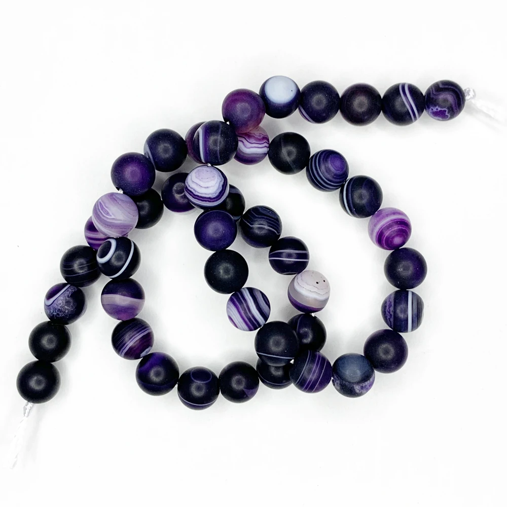 Оптовая продажа круглые бусины из натурального камня матового агата для