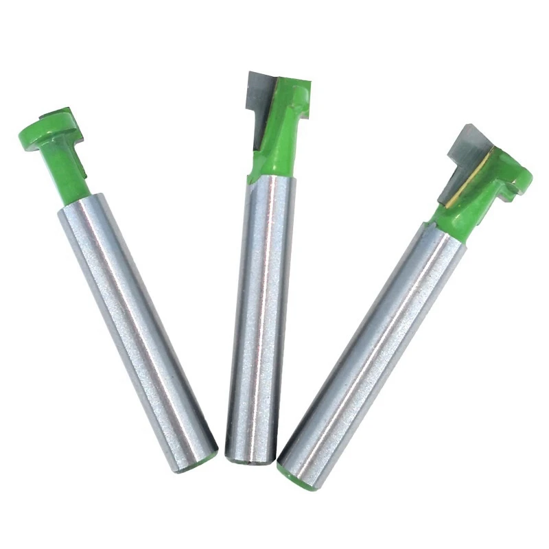 

3 Pcs Carbide Keyhole Bit Set T-Slot Cutter Router Bit Hex Bolt Keyhole Router Bits T-Slotting Cutter