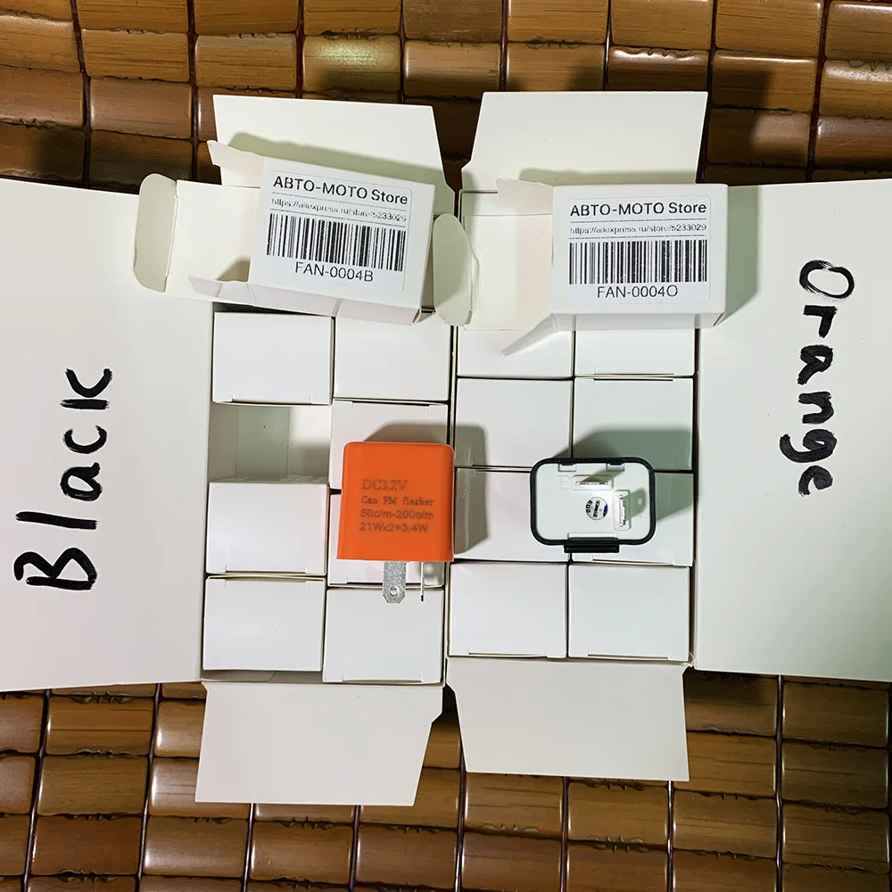 Реле указателей поворотов для LED ламп 2 х контактное 12В с регулировкой частоты