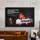 Роб гронковски, Тампа-Бэй, букканирс, легенды регби, Мотивационная цитата, высокое качество, холст и плакат, подарок, настенное искусство, Декор