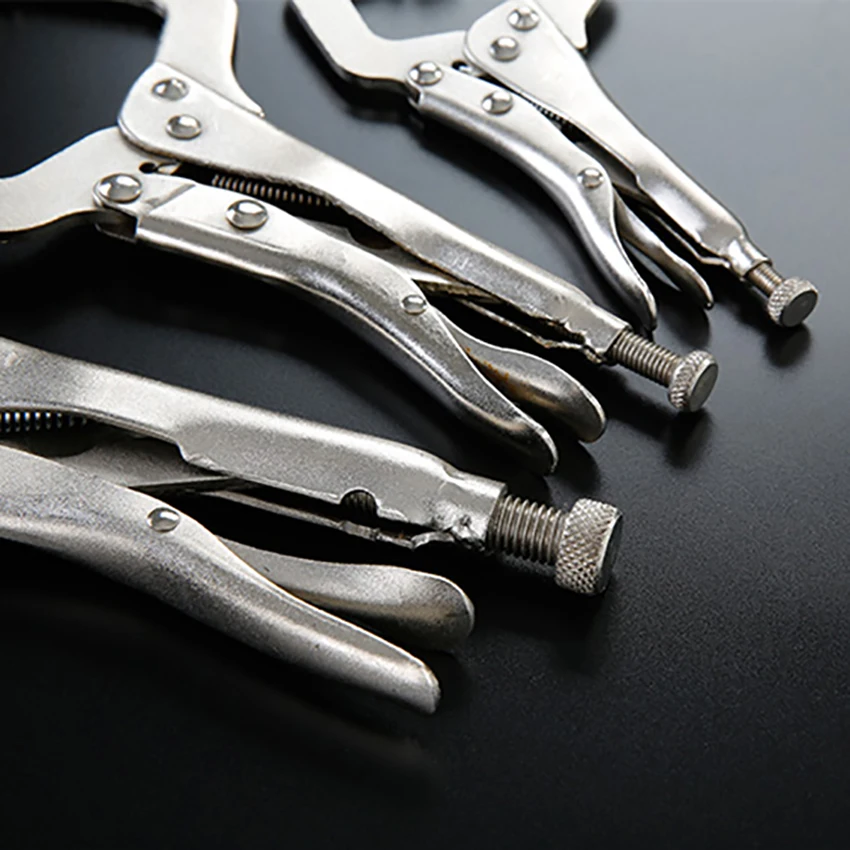 

7/9/11 inch C-shape Locking Pliers Woodworking Multi-function Fixed Pliers Alloy Steel Hand Tools Quick Clamp