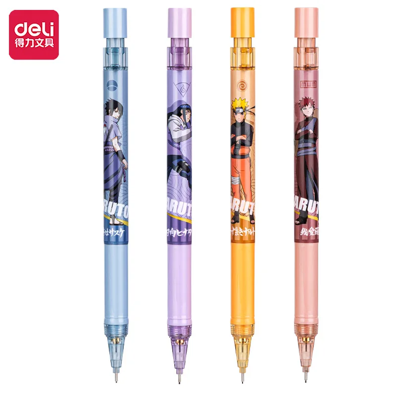 

Deli Mechanical Pencil 0.5 Blind Box 2pcs Naruto Pencils for School Japanese Stationery Kawaii Anime Pencil Lead Refill Kid Gift