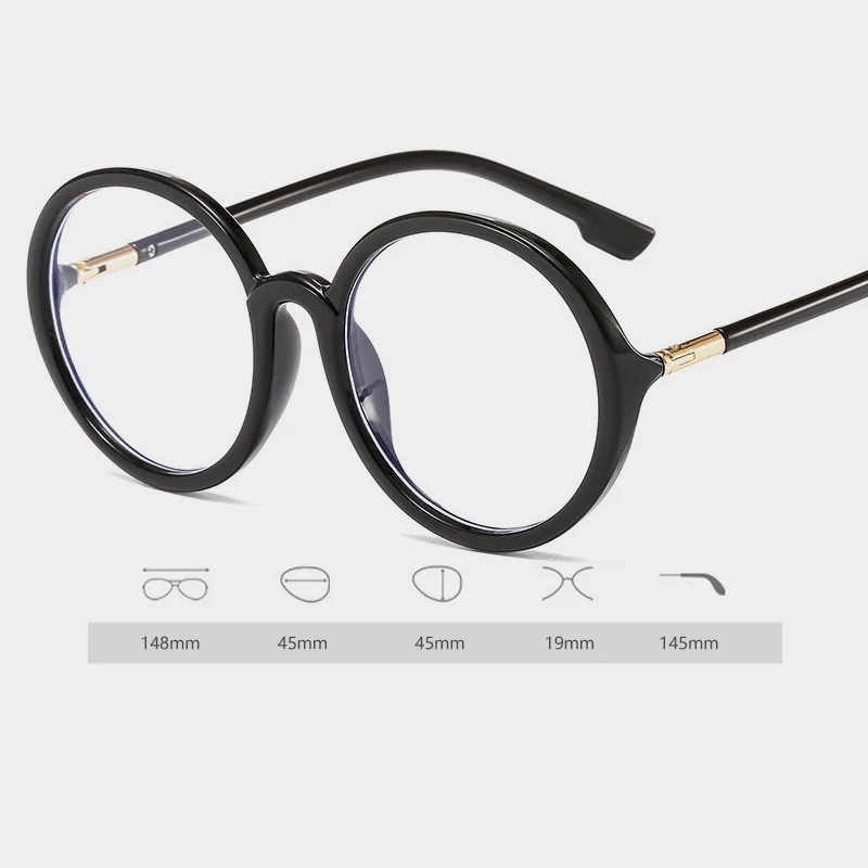 ZT прозрачные круглые очки в оправе женские Uv400 поддельные Lunette De Vue Femme против
