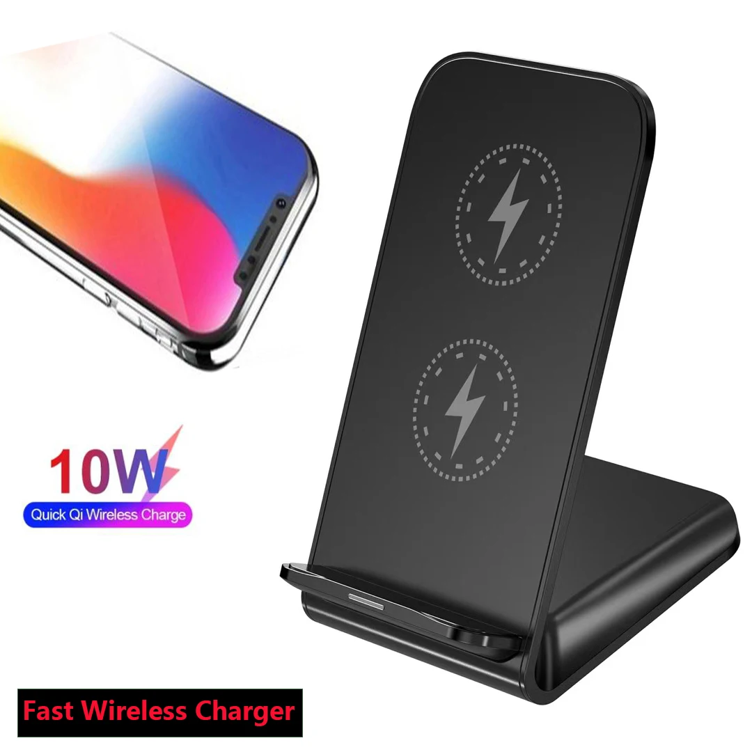 Двойная катушка 10 Вт Qi Беспроводное зарядное устройство приемник для Samsung S10 S9 S8