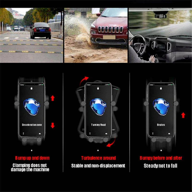 Syrinx гравитационный Автомобильный держатель для iPhone X 7 вентиляционное отверстие Клип подставка для сотового телефона тонкий для смартфона поддержка Xiaomi mi9 крепление для телефона