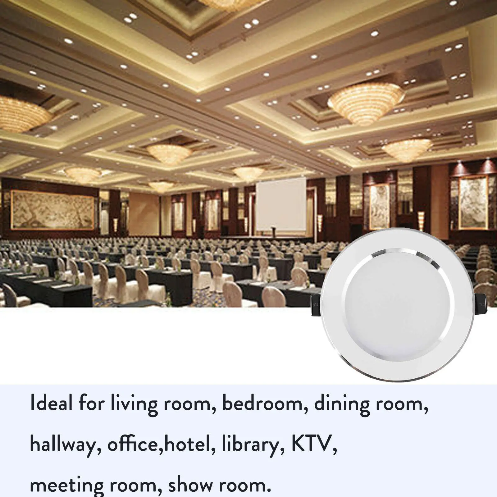 

AC 110V 220V Dimmable LED Recessed Ceiling Light Panel Downlight 3W 5W 7W 9W 12W 15W 18W 21W for Home Office Living Room White