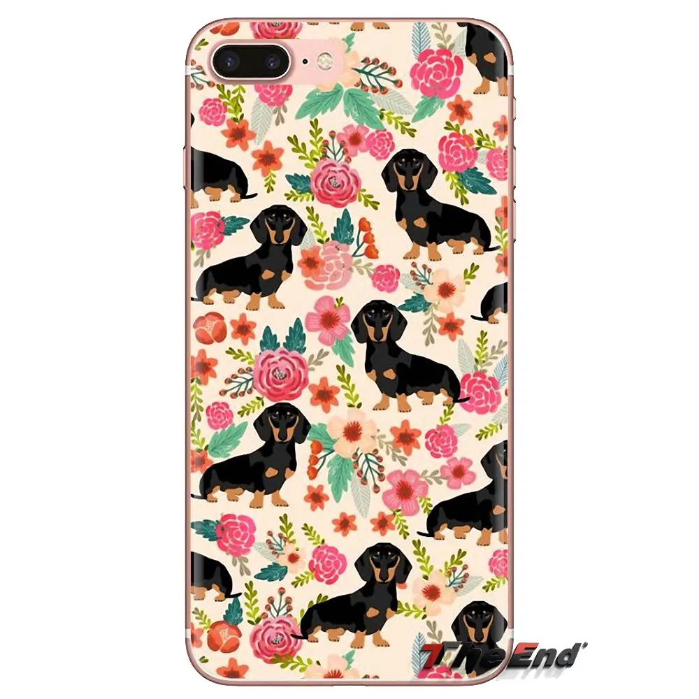 Прозрачный чехол из ТПУ с изображением таксы и щенков для Samsung Galaxy J1 J2 J3 J4 J5 J6 J7 J8 Plus