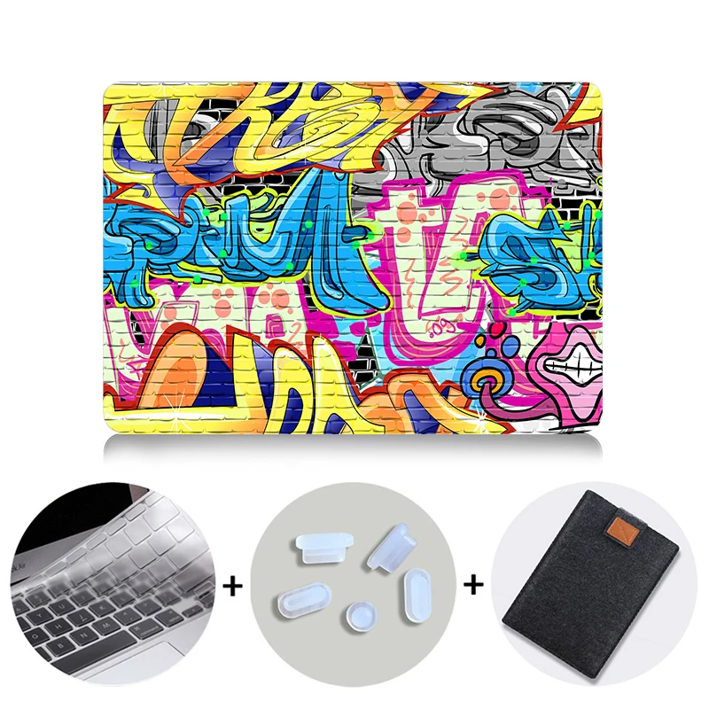 MB07 MTT чехол с граффити для Macbook Air Pro retina 11 12 13 15 16 дюймов с сенсорной панелью для mac book Air 13," Сумка для ноутбука - Цвет: MB07