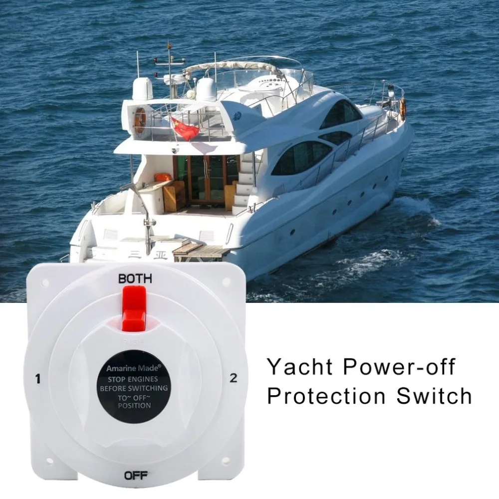 Circuit Breaker Reset Fuse Inverter Battery Selector Switch White Distribution Marine Boat Waterproof Adapter | Автомобили и