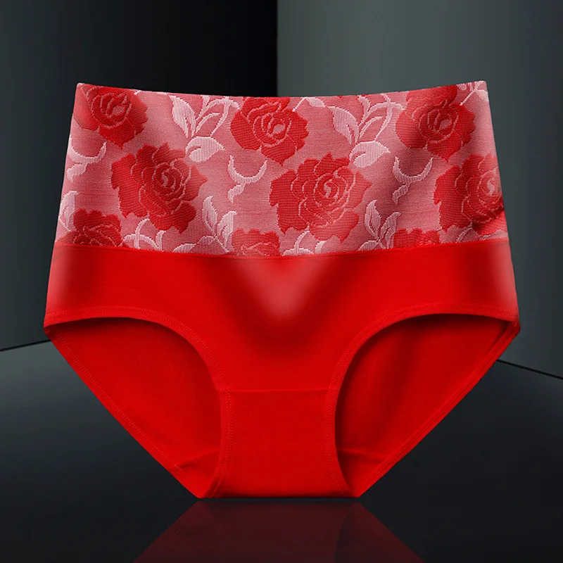 

3XL Large Size Cotton High Waist Women Panties Underwear Shapewear Abdomen Hips Slim Calcinha Lingerie Breathable Briefs