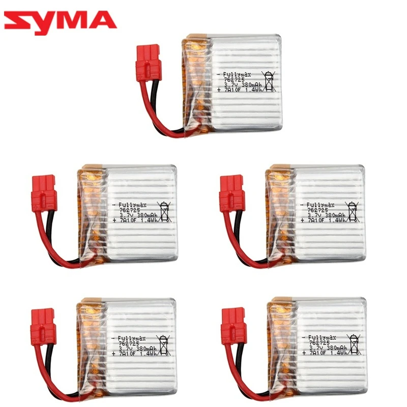 1/2/3/5/10 шт обновленная 3 7 В 380 мАч lipo батарея для Syma X26 X26A X21 X21W drone RC Quadcopter запасные