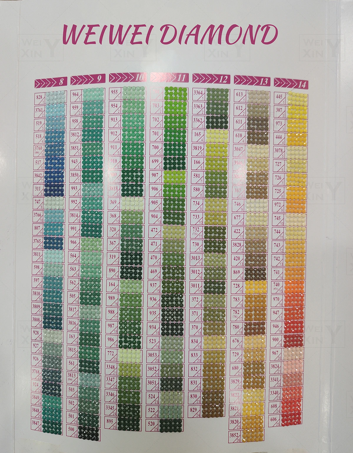 Алмазная живопись аксессуары для вышивки крестиком 447 цветов круглые квадратные