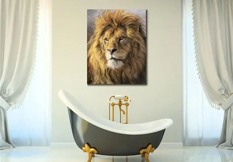 Wall Art портрет льва масло Картины на холсте современных животных картин для