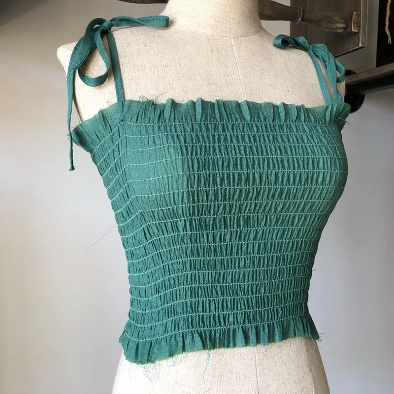 HEFLASHOR модное бикини с бантом и рюшами однотонная пляжная одежда короткий топ для