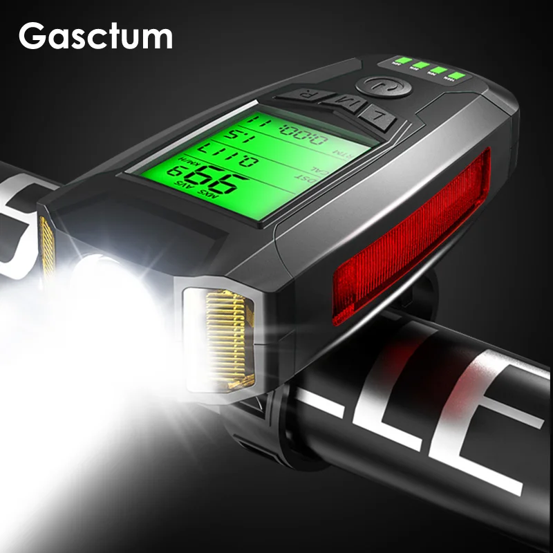 Велосипедный светильник 800 люменов зарядка через USB велосипедный передний для