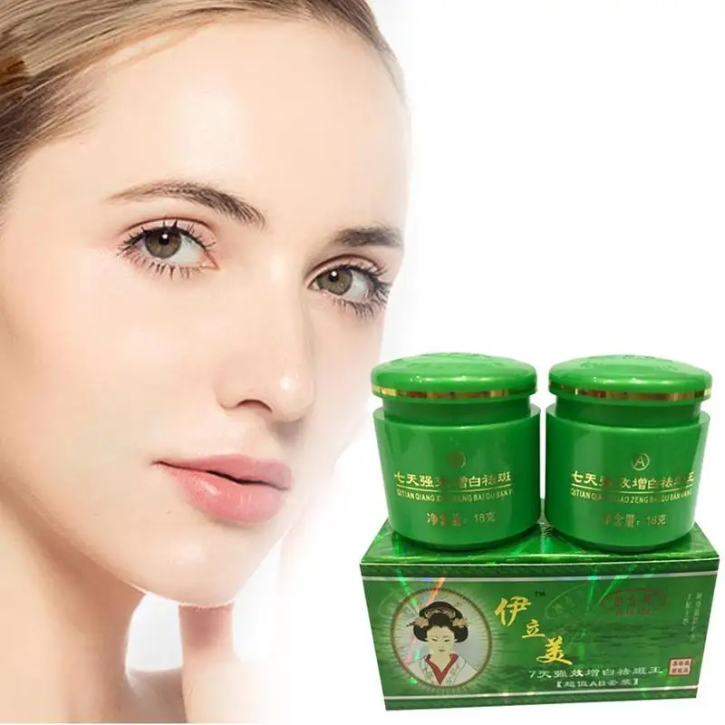 

7 Days Face Whitening Cream Set 18g+18g Anti-pigment Anti Freckle Melasma Bleaching Skin Care Face Cream 2pcs
