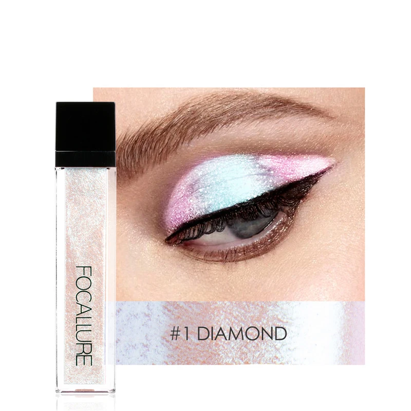 

14 Colors Liquid Pigment Eyeshadow Ocean Light Waterproof Glitter Shimmer Highlighter Brighten Makeup Liquid Eyeshadow