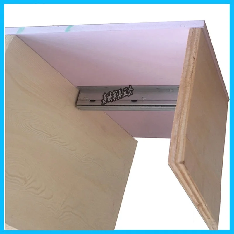 (1 слайд + 2 шарнира)/лот раздвижной столешницы для мебели скользящие направляющие