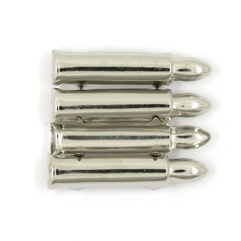 100 шт. заклепки в форме пули серебристые металлические гвозди для поделок панк