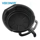 Резервуар Для Сбора Отработанного Масла двигателя 15 л, с ручкой, коробка передач, масляный капельный лоток для ремонта автомобиля, смены топливной жидкости, гаражный инструмент