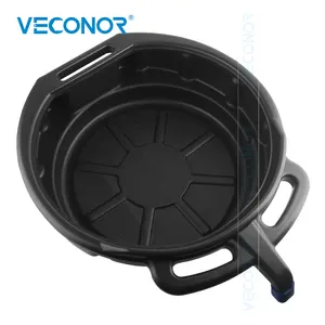 Резервуар Для Сбора Отработанного Масла двигателя 15 л, с ручкой, коробка передач, масляный капельный лоток для ремонта автомобиля, смены топливной жидкости, гаражный инструмент