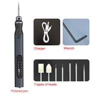 maant d1 smart electric polishing pen for phone lcd screen residue oca glue adhesive remover cutter shovel clean repair tool kit