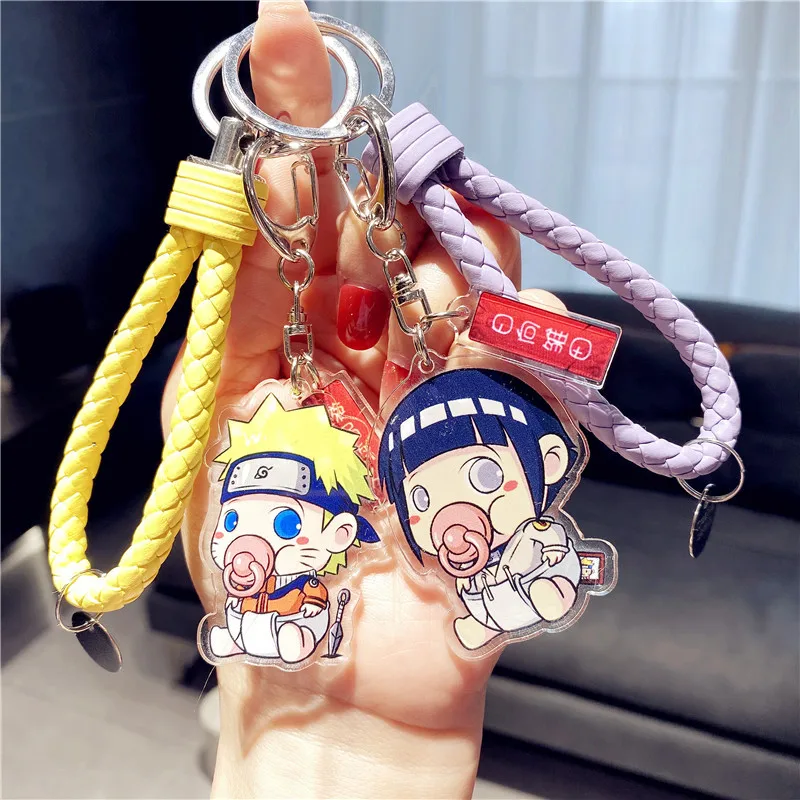 

Japan Anime Figure Ninja Key Chain Acrylic Couples Keychain Pendant Charms Keychains Ladies Car Backpack Lanyard Key Ring